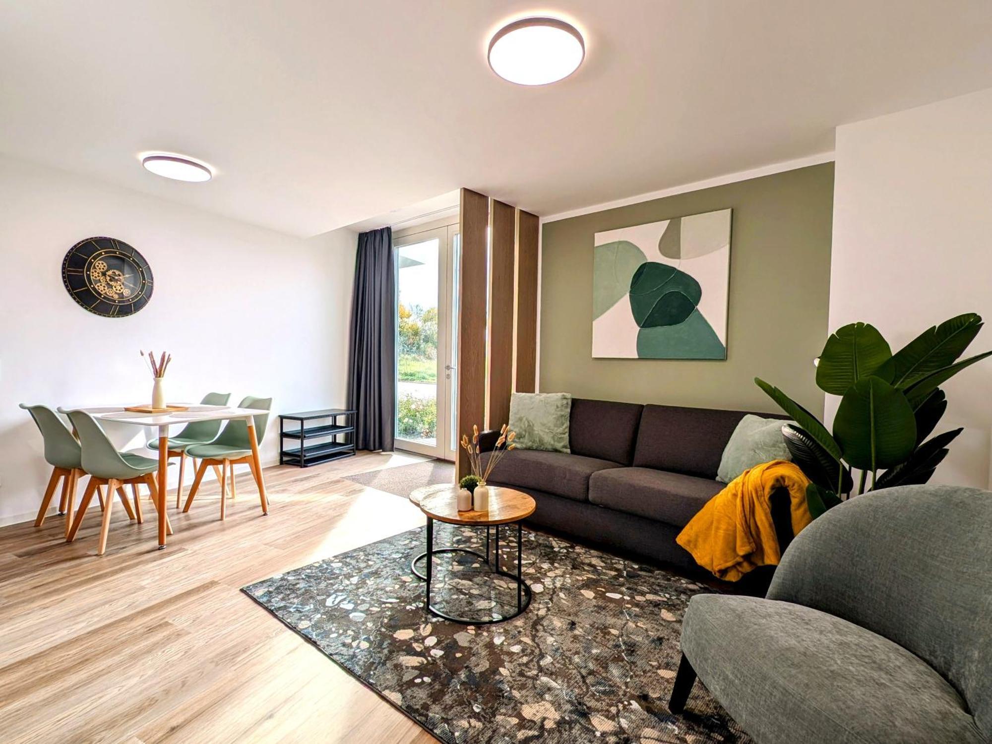 Bohnapartments - Nordkap-Suiten - Gratis Parkplatz - Moderner Neubau - Erdgeschoss - Fussbodenheizung Erfurt Exterior foto