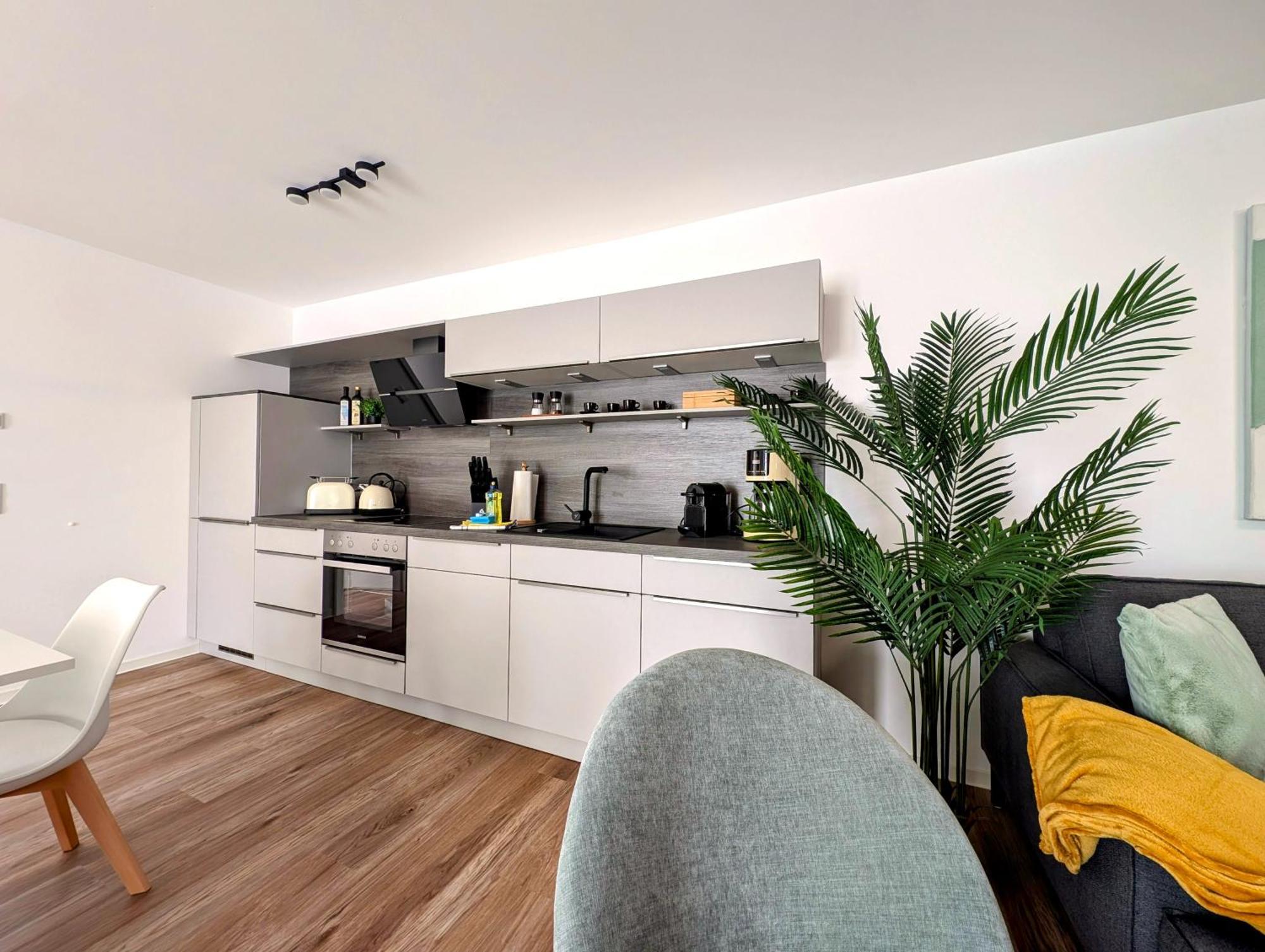 Bohnapartments - Nordkap-Suiten - Gratis Parkplatz - Moderner Neubau - Erdgeschoss - Fussbodenheizung Erfurt Exterior foto