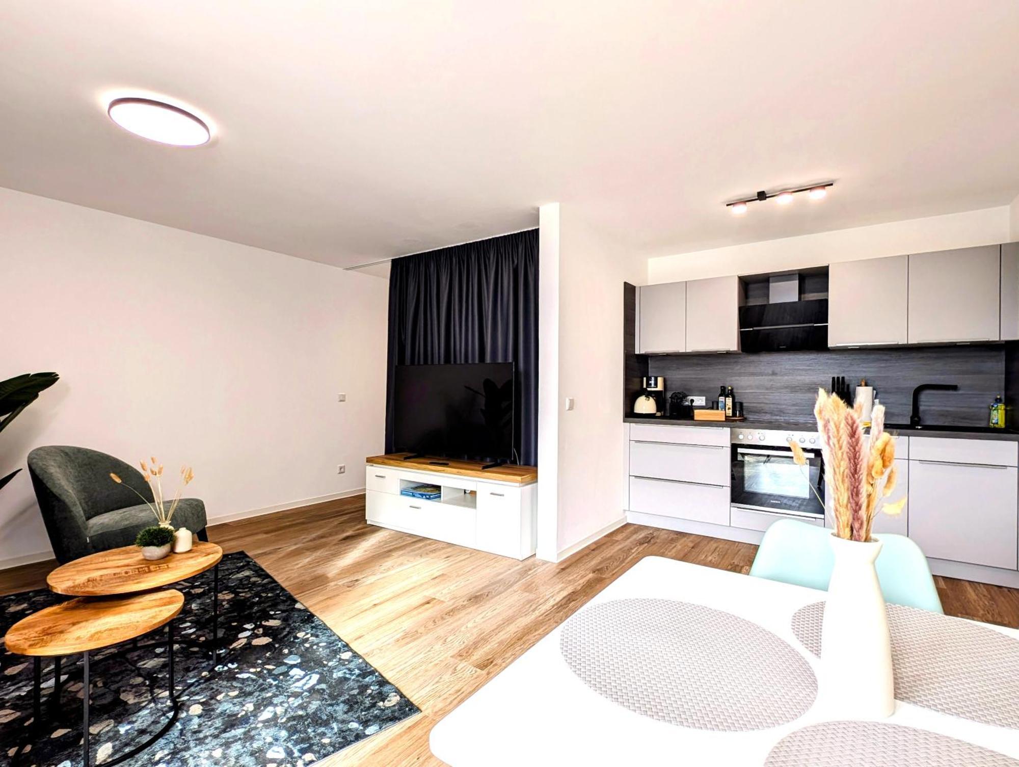 Bohnapartments - Nordkap-Suiten - Gratis Parkplatz - Moderner Neubau - Erdgeschoss - Fussbodenheizung Erfurt Zimmer foto