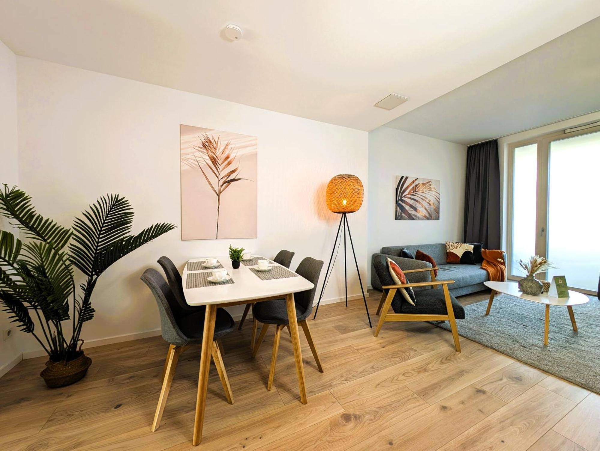 Bohnapartments - Nordkap-Suiten - Gratis Parkplatz - Moderner Neubau - Erdgeschoss - Fussbodenheizung Erfurt Exterior foto